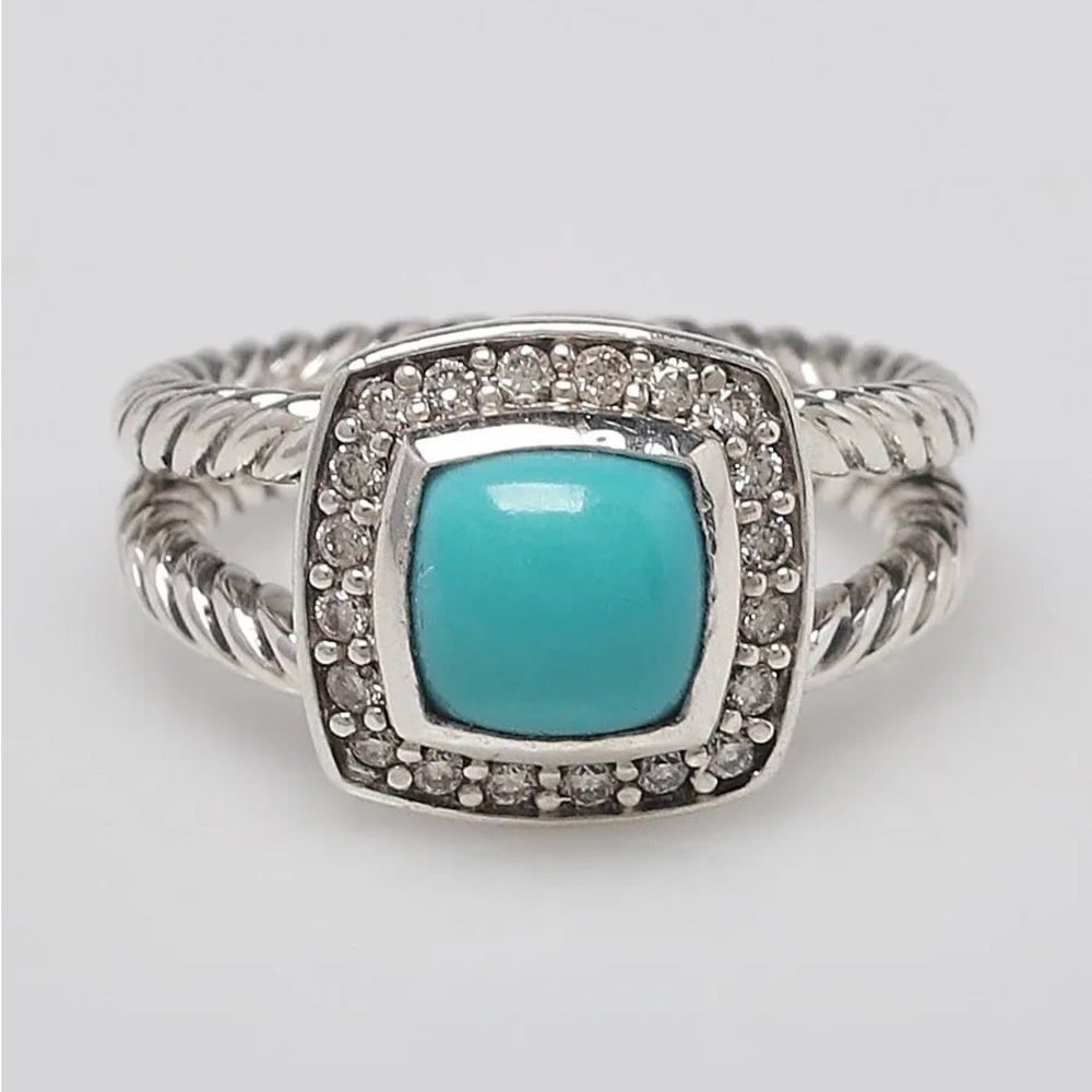 David Yurman Petite Albion Turquoise Ring